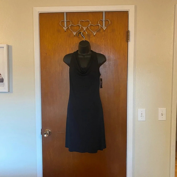 🆕 B Wear Too Black Racer Back Dress with Sequin Back - Picture 8 of 13